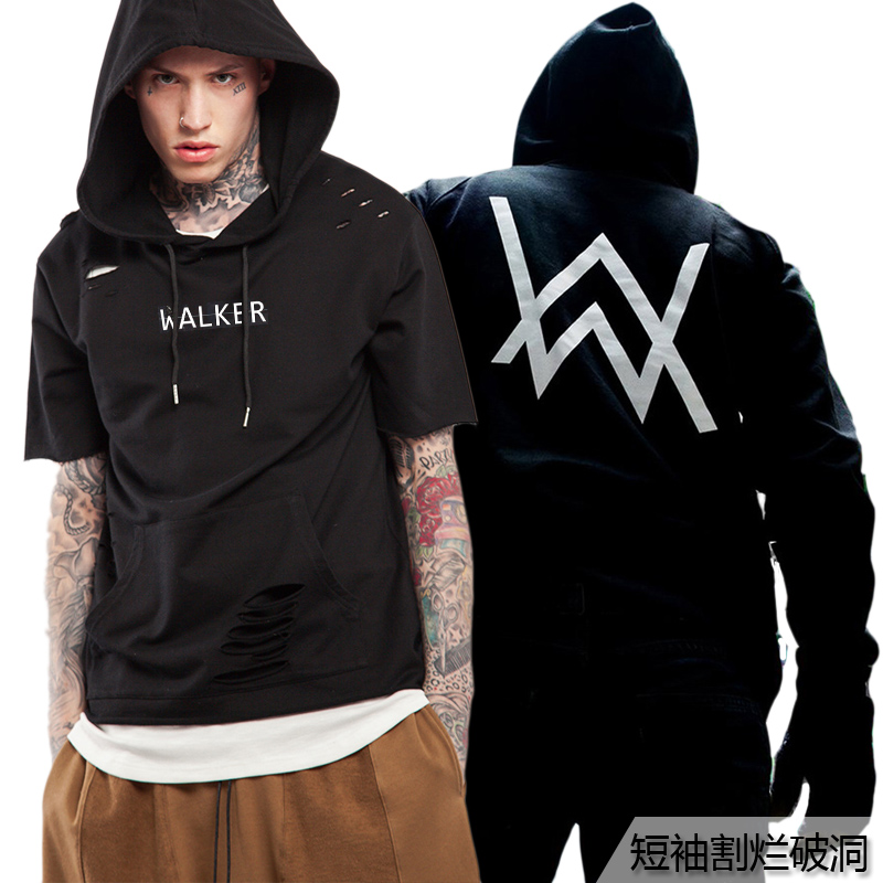 青年拉链秋季Alan Walker套头连帽艾伦沃克fa