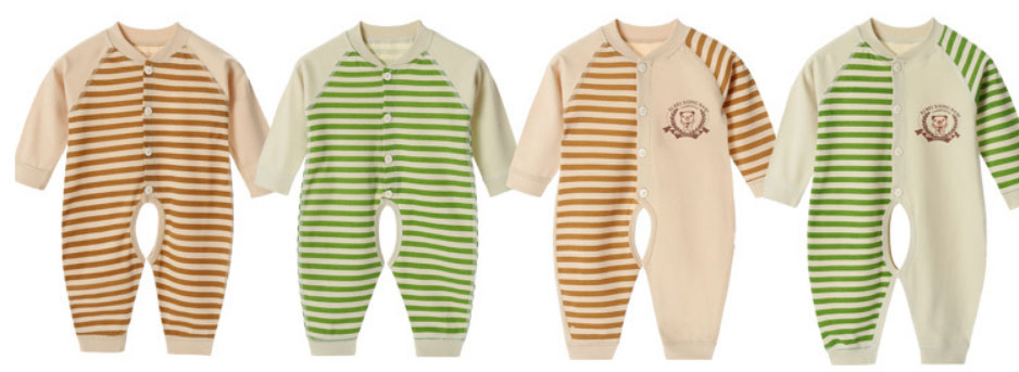 2017新品可爱卡通春季婴儿连体衣服春夏装长