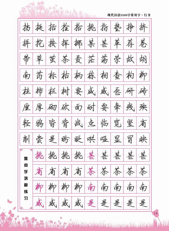 字酷天下3500常用字 行书