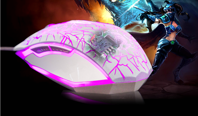 德意龙牧马人 有线游戏鼠标usb电竞外设笔记本