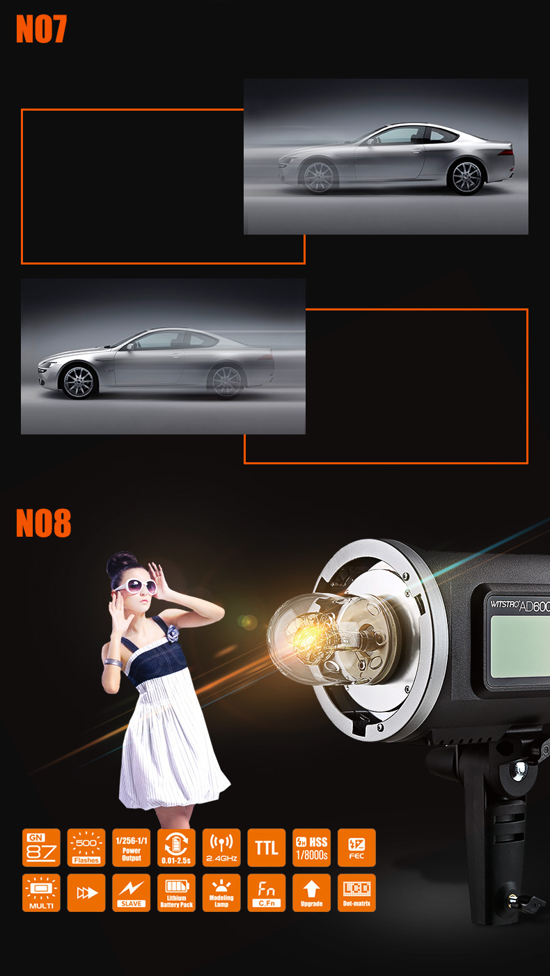 神牛(Godox)AD600BM 手动版保荣口外拍灯 6