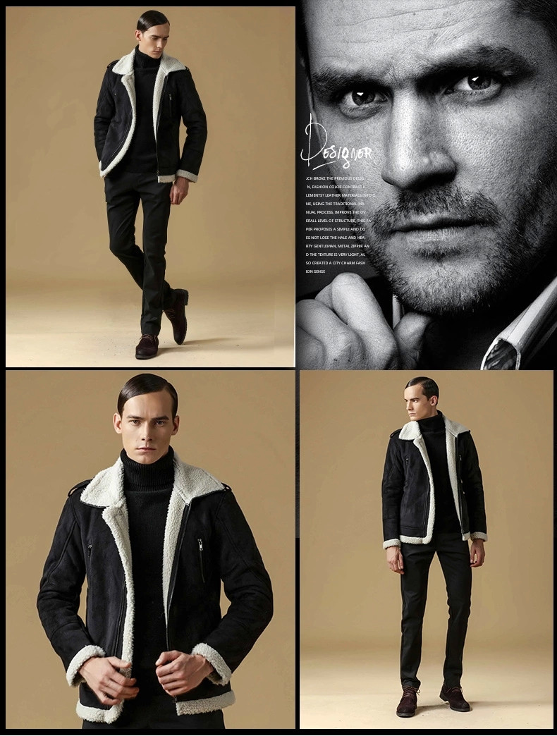 【维杰斯】维杰斯 2014秋冬装新款<em>男士</em>保暖皮