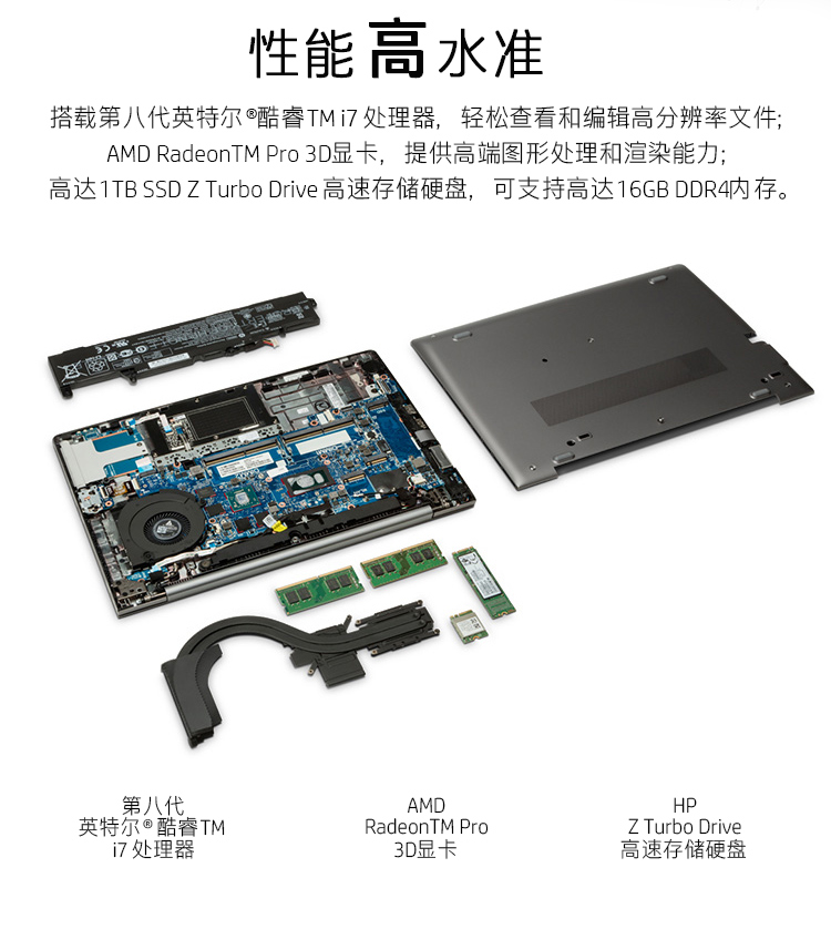 惠普hpzbook14ug514寸移动工作站i78550u16g512gssd2g独显win10h