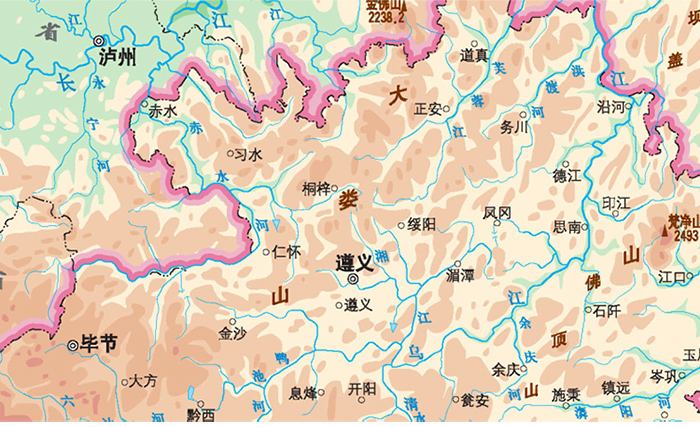 中华人民共和国分省系列地图·贵州省地图(折叠袋装)