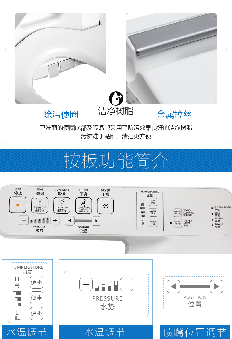 自营超级新品 toto卫浴智能马桶盖tcf6601坐便器盖板智能洁身器tcf