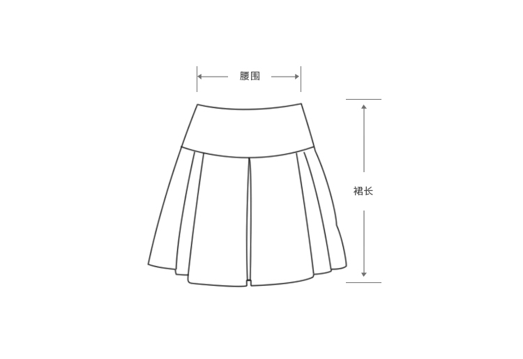 夏妆哥弟女装高腰休闲百搭百褶短裙半身裙纯色a字裙290013黑色