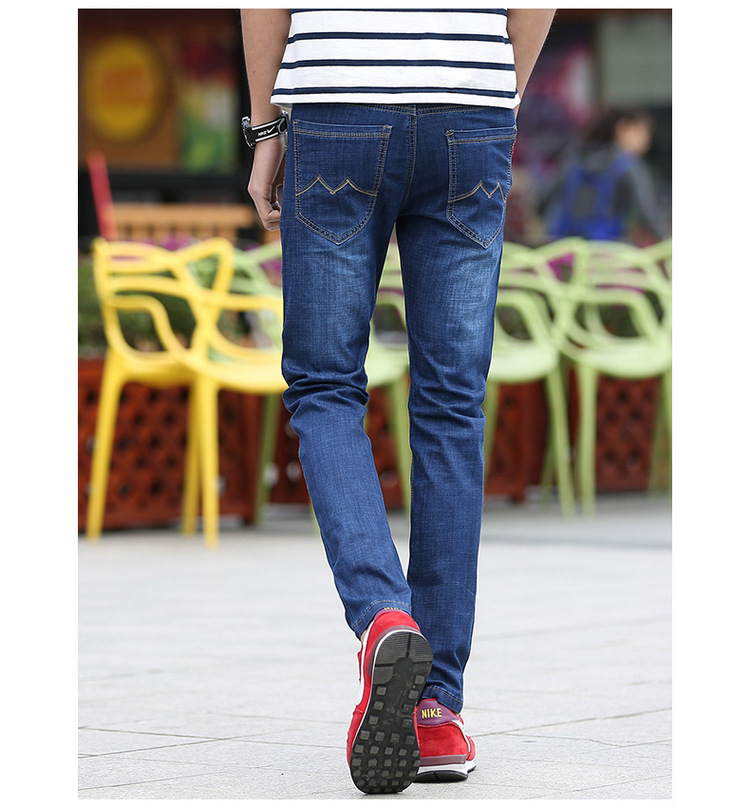 魅言魅语2017男牛仔裤春季潮流2017直筒百搭