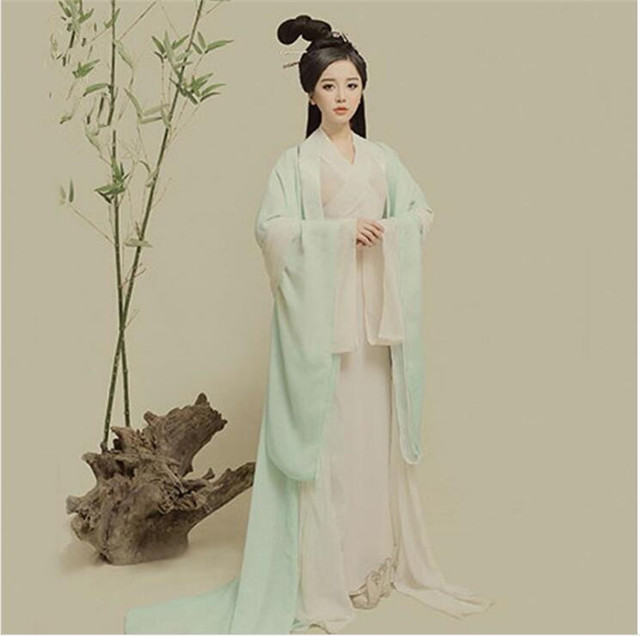 薇姬桑妮汉服女广袖流仙裙古装服装cos仙女服公主对襟齐胸襦裙写真