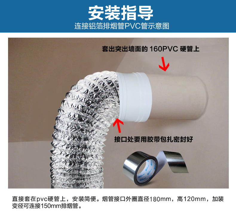 起点如日管道止逆阀 160PVC管专用 油烟机逆