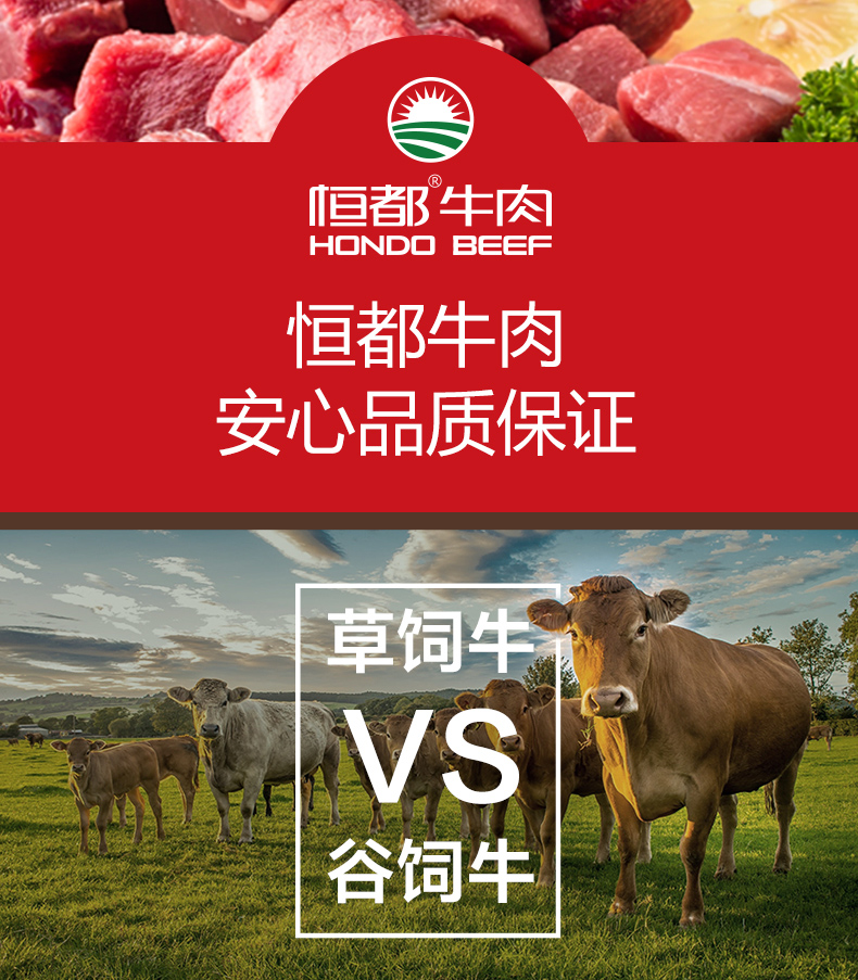 恒都巴西牛腩块1kg 进口牛肉 精选肉类 恒都牛肉【价格 图片 品牌