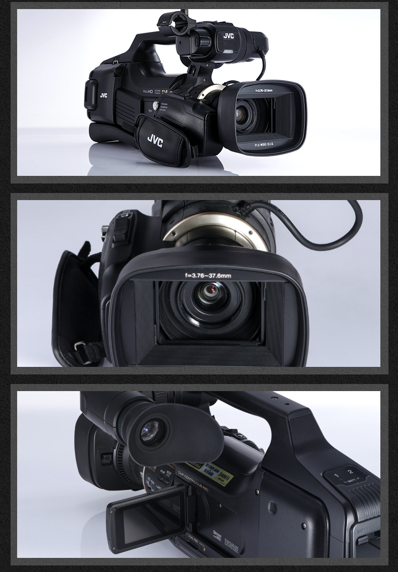 杰伟世（JVC） JY-HM95AC 高清闪存摄杰像机 活动会议套餐 黑色