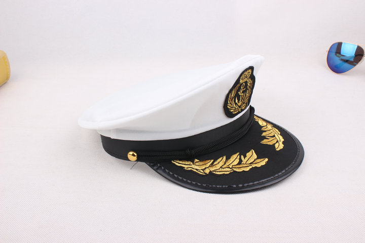 mtiny海军帽男女制服帽子水手帽平顶帽空军帽八一表演帽子船帽机长帽
