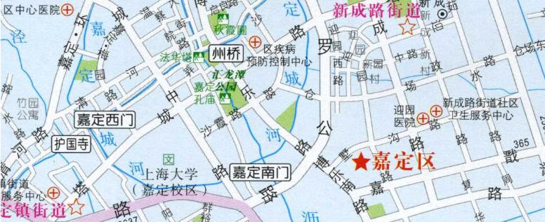 《上海分区地图-嘉定区地图2016新 上海郊区地