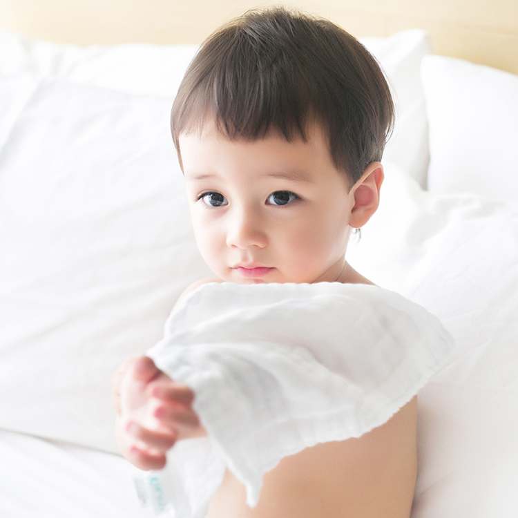 三利 纯棉婴幼儿纱布口水巾3条装 A类安全标准