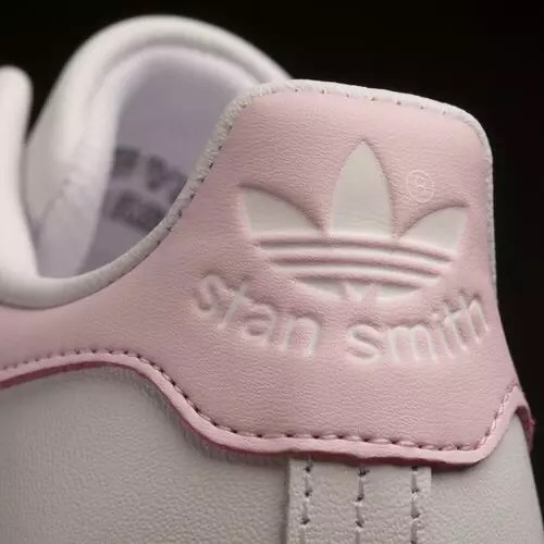 Adidas阿迪达斯史密斯女运动鞋板鞋樱花粉浅