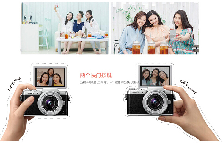 松下(Panasonic) DMC-GF8KGK(含 12-32镜头)微单相机 棕色