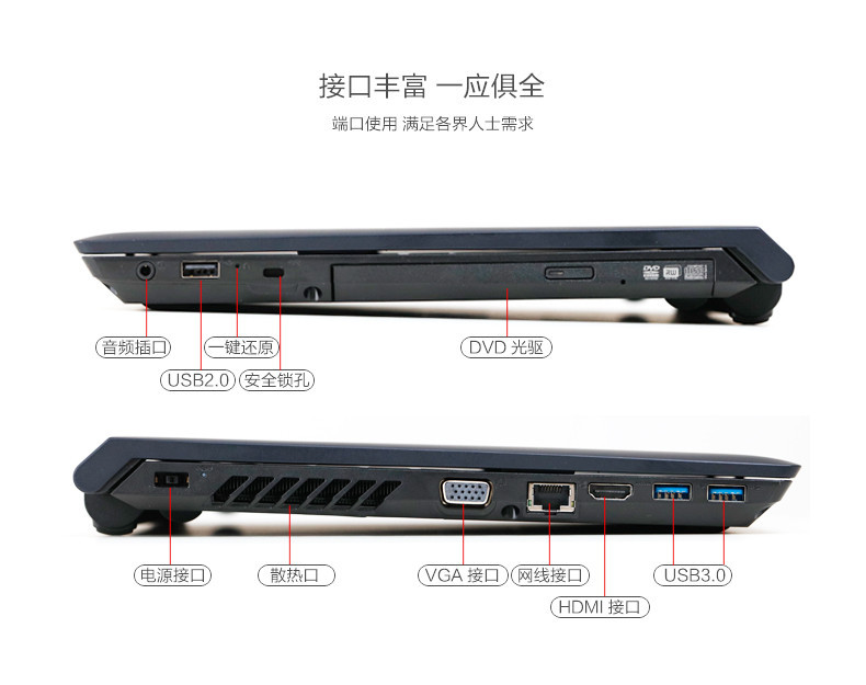 联想(Lenovo)扬天B41-35 14英寸商用笔记本电脑（A8-7410 4GB 500GB 2G独显刻录Win7）
