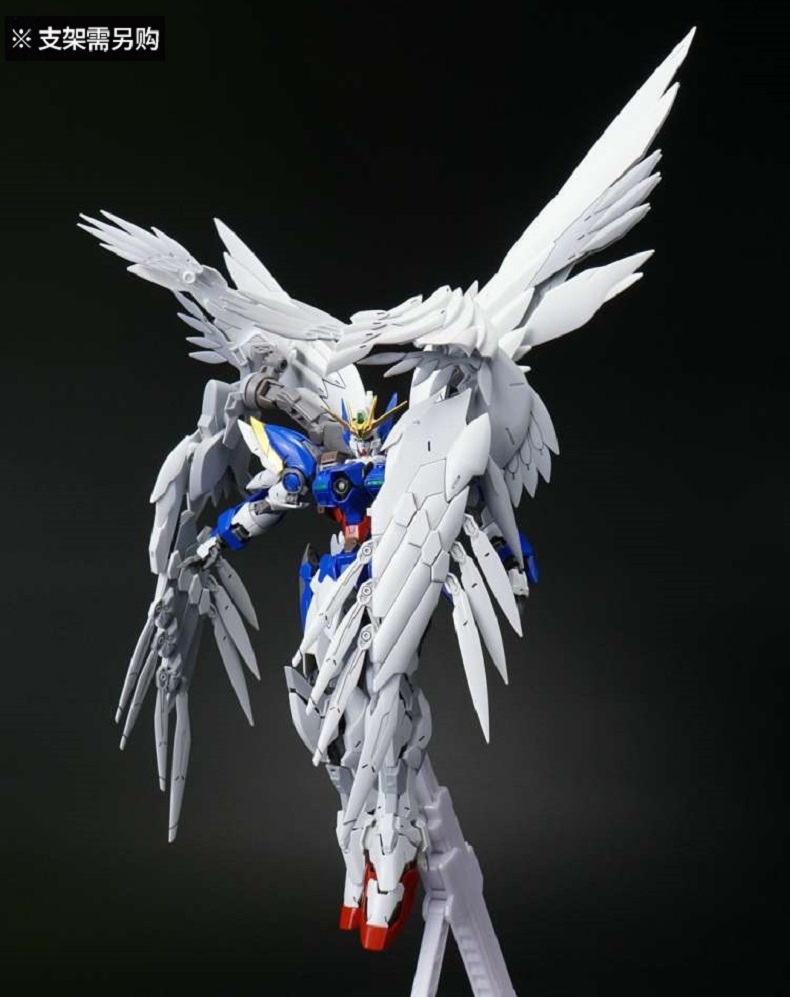 万代bandai 高达hirm系列 1/100 飞翼零式高达改ew 合金骨架diy礼物