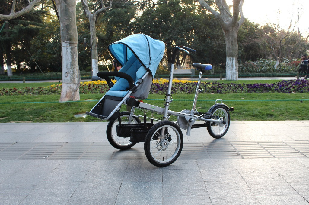户外运动婴儿推车两用便捷亲子车母子车骑行儿
