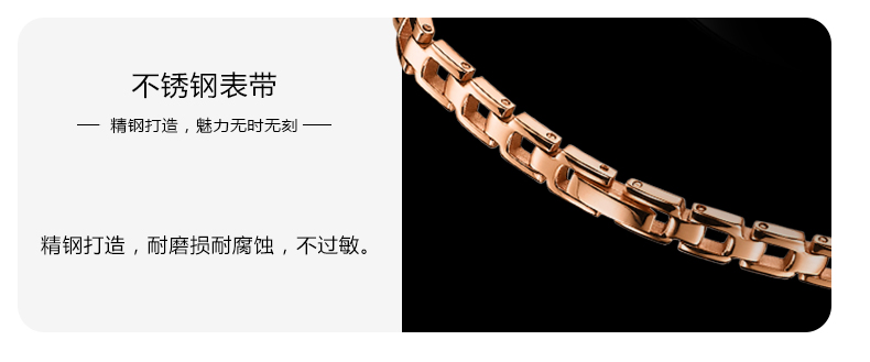 上海钻石牌手表女士潮流时尚学生防水石英表钢带时装手链表WB2300玫瑰金贝母表款 玫瑰金贝母表款