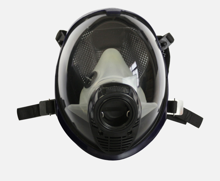 自吸过滤式防毒面具头盔式 全面罩 过滤罐防酸