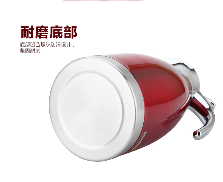 美厨（maxcook）保温壶 304不锈钢真空热水壶保温瓶2L酒红色MCH-056 保冷保热长效保温