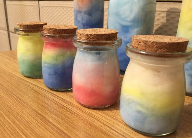 新款diy水晶泥海绵宝宝彩虹瓶材料包 星空瓶许愿瓶礼物儿童手工制作