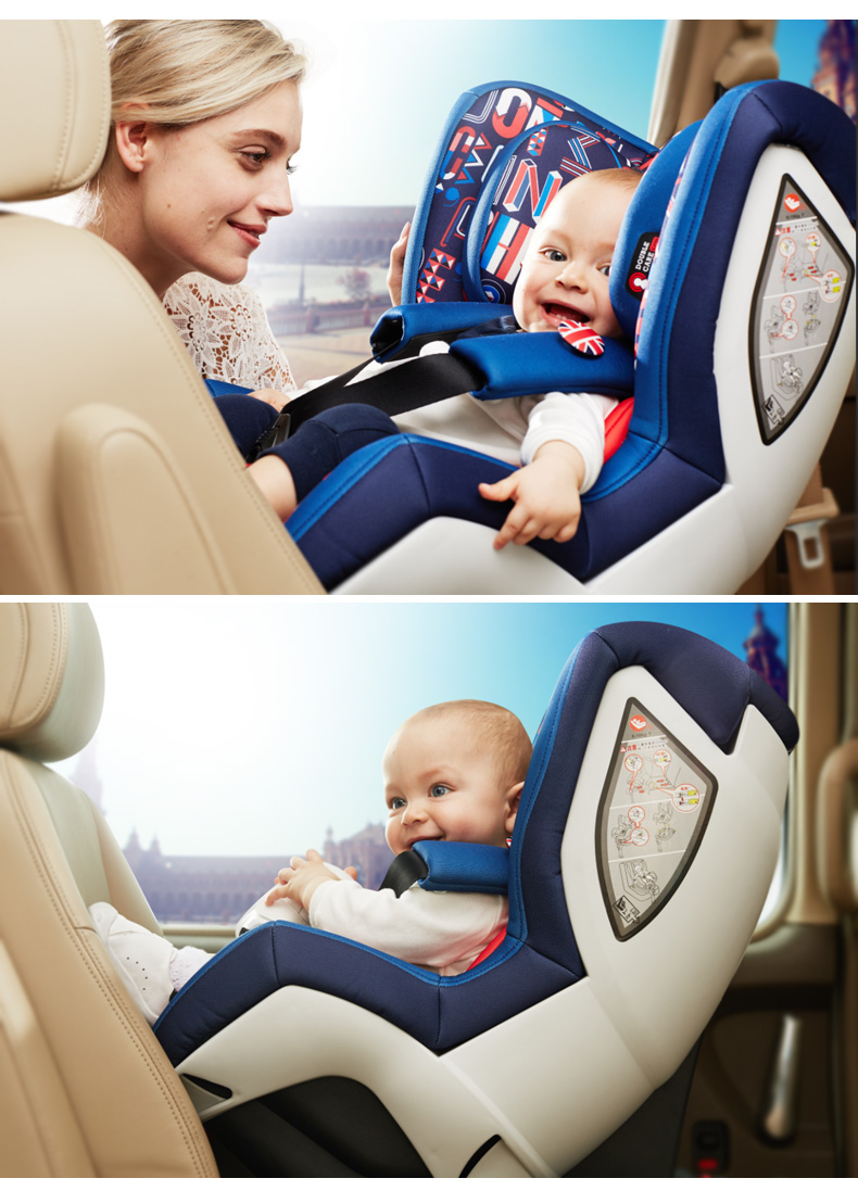 佰佳斯特Best Baby安全座椅0-4岁双向婴儿汽车用儿童安全座椅isofix接口 LB-589 功能座垫亲肤面料 红色巴士