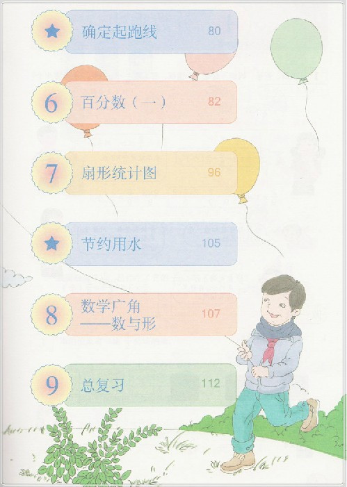 《2015秋季人教版小学数学课本 数学六年级上