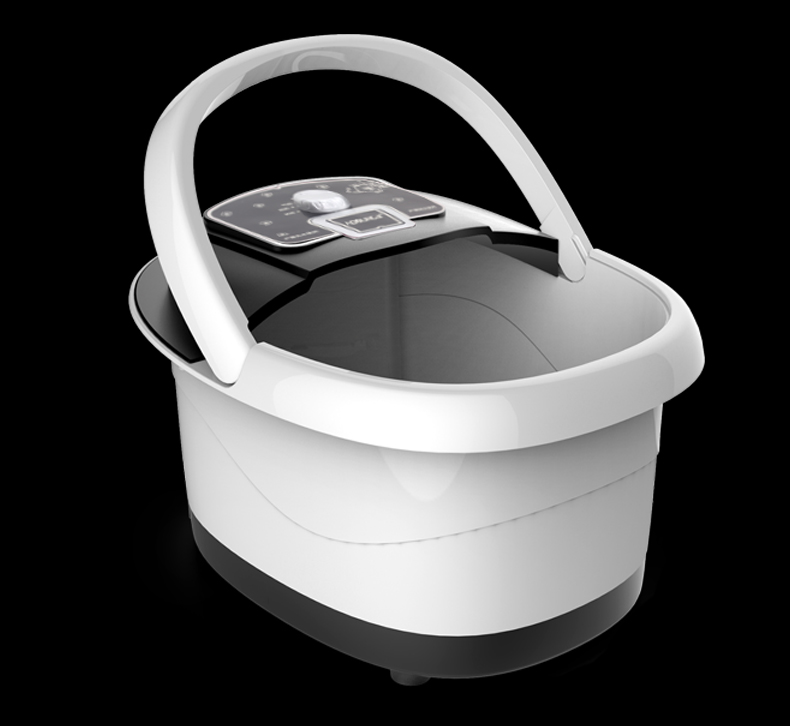 傲盛(AOSHENG) FS1-1（粉） 智能养生足浴盆 智能旋钮设计 气波冲浪 红光按摩