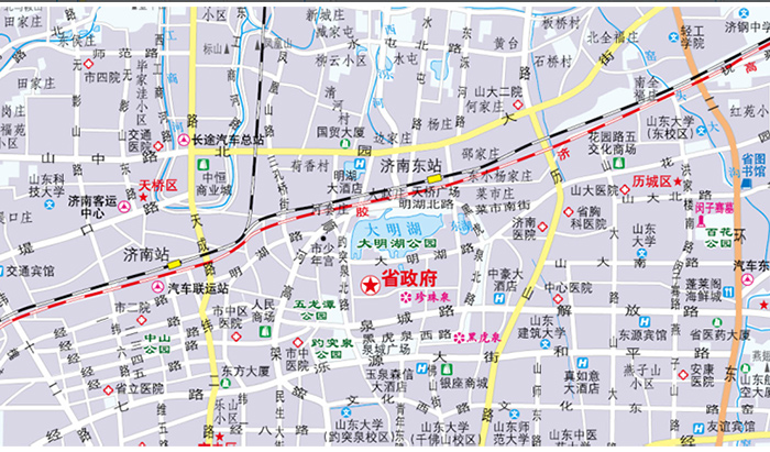 中华人民共和国分省系列地图·山东省地.