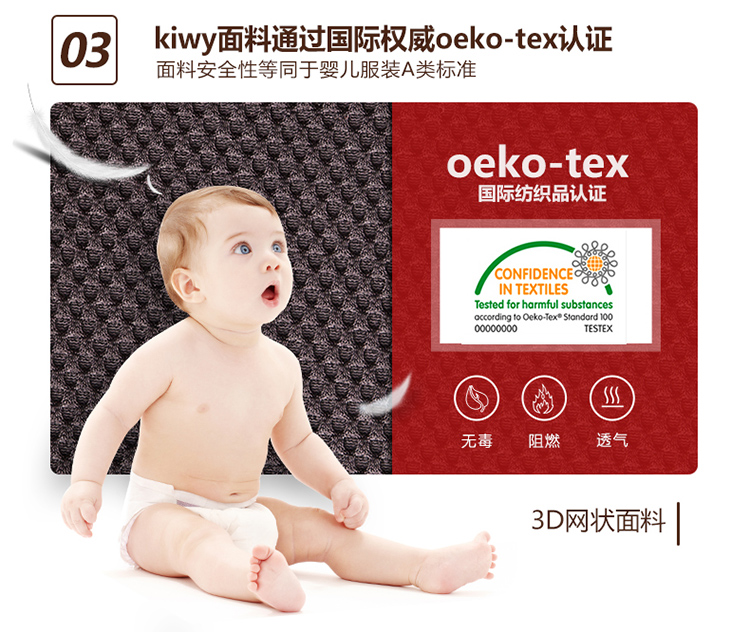 kiwy原装进口宝宝汽车儿童安全座椅isofix硬接口0-4岁 新生婴儿双向可躺 哈雷卫士 灵动绿