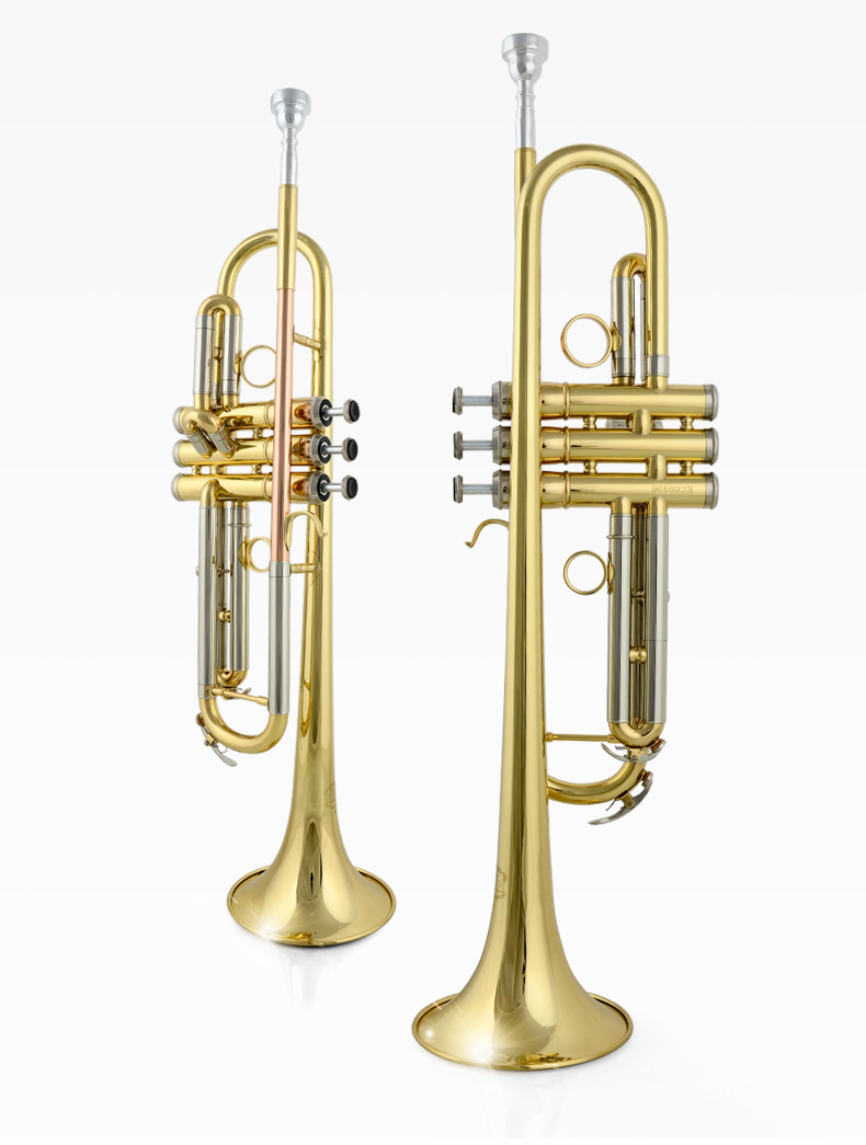 星海金音h60磷铜吹嘴管黄铜管体小号西洋管乐器乐团专业小号