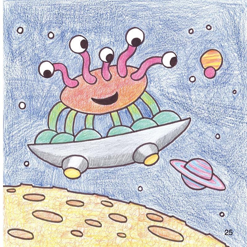 正版包邮 乐涂乐画 机器人与外星人 (英)马克·伯金 黑龙江少年儿童