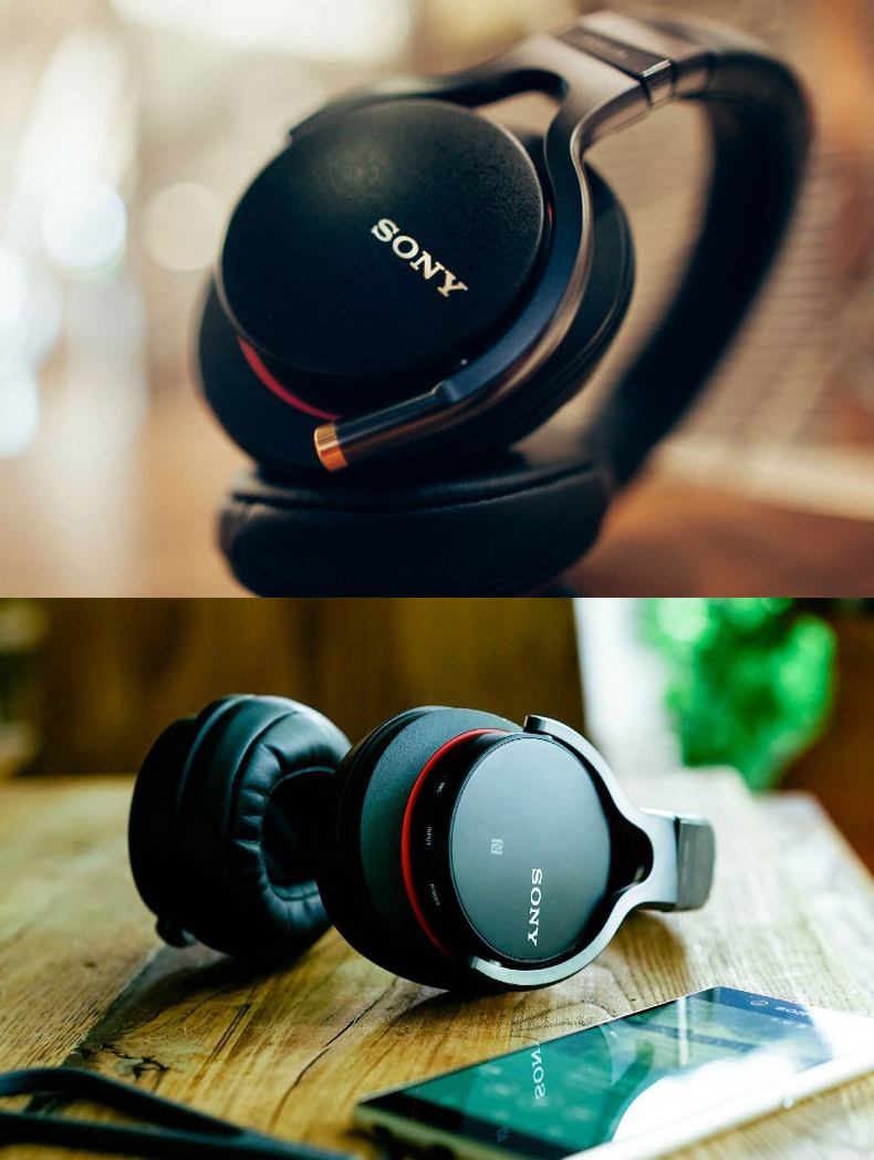 sony/索尼 mdr-1abt 头戴式无线蓝牙手触控hifi耳机 黑色