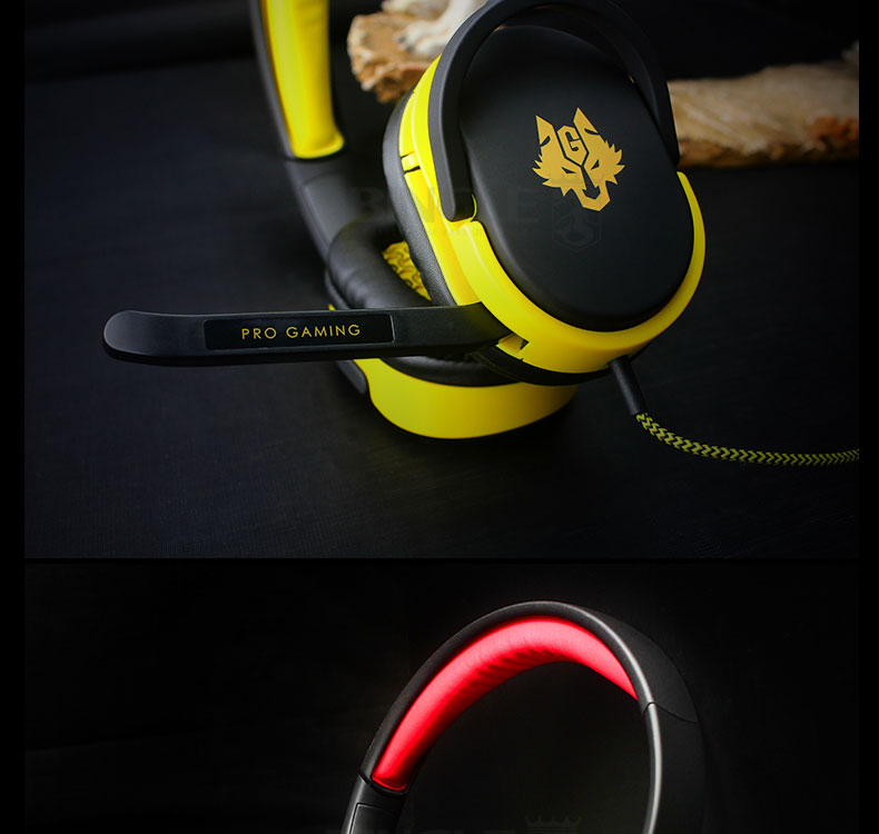 宾果/Bingle G830 烈焰天狼 头戴式游戏耳机(赤焰版)