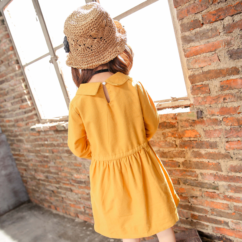 女童连衣裙春装2017新款童装女大童春秋长袖