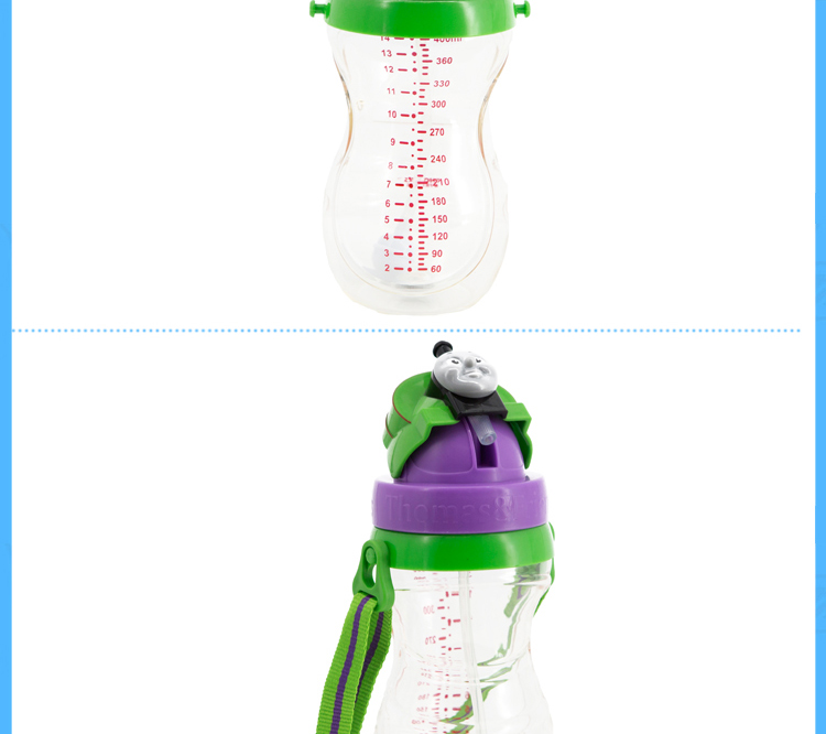 培西背带水壶儿童吸管杯 1-3岁婴幼儿防漏饮水杯喝水杯4742TM培西