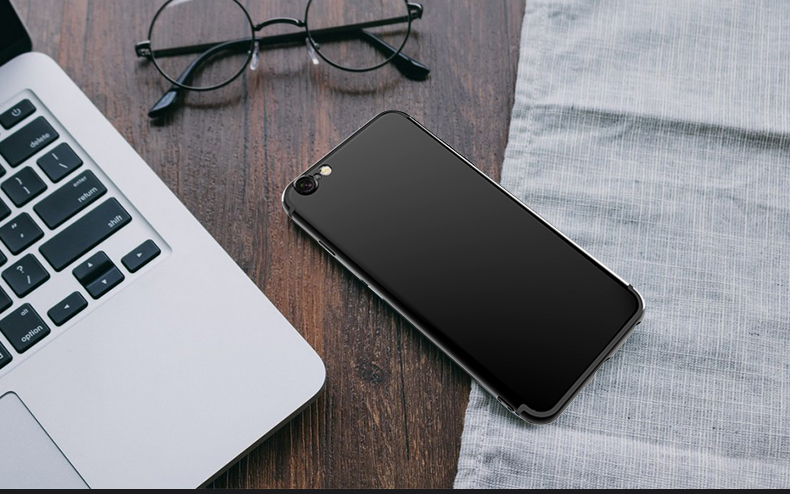 苹果6Splus手机壳套装6变7 亮黑色 ESCASE保