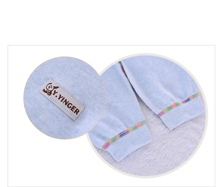 香港亿婴儿 婴儿彩棉对襟系扣套装 Y6127 粉色 73cm（适合6-9个月）