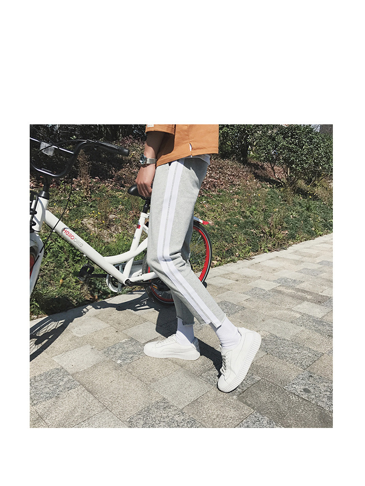 文艺男裤子春季2017新款休闲裤潮流百搭小脚