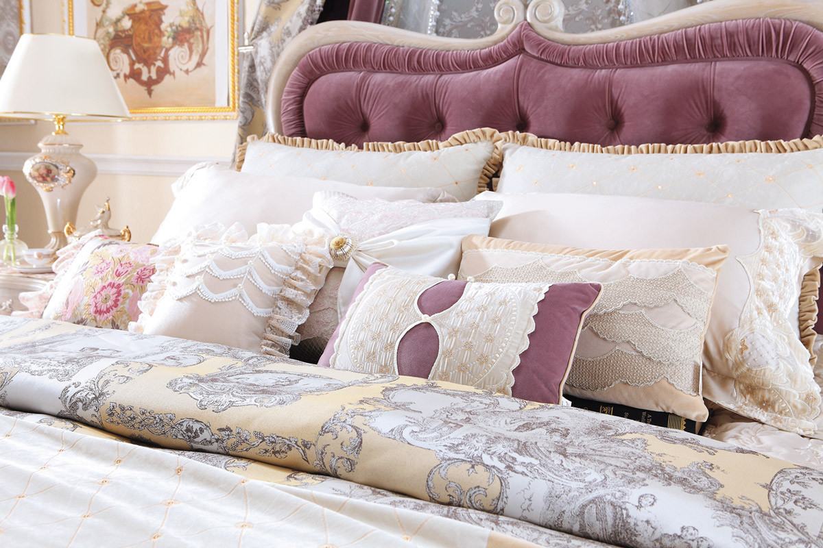 【考米家居】法式 粉金系列 美国进口白蜡 实木