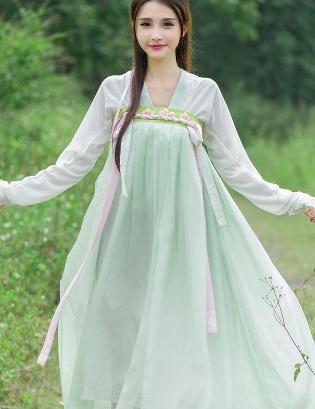 薇姬桑妮新款古装汉服复古装表演服汉服古装民国毕业照装女装连衣裙