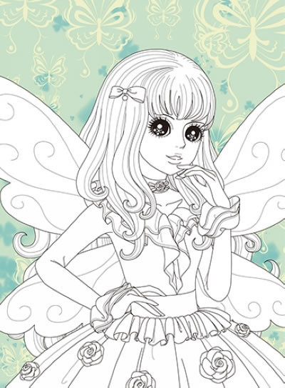 本册的"公主"为身上长着精致翅膀的参加舞会去的可爱小精灵们.
