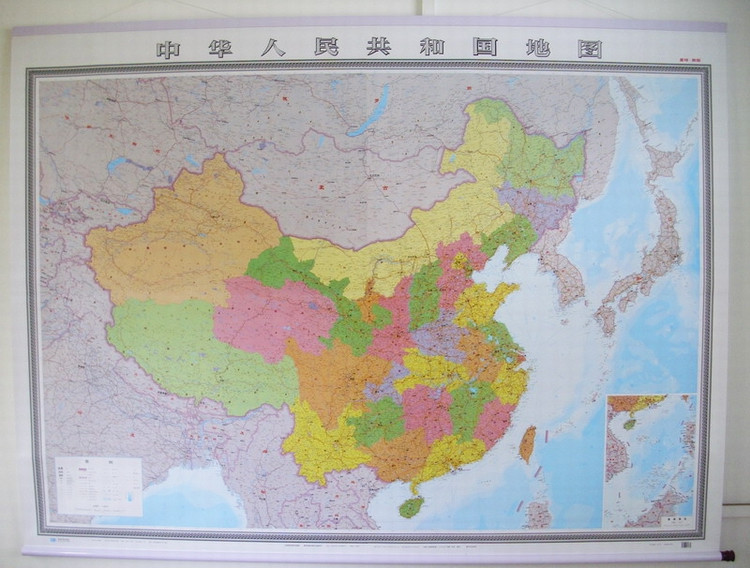 中国地图挂图最大张中国地图 2012年最新 3米