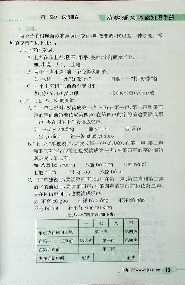 金星教育 小学语文 基础知识手册(第12次修订)