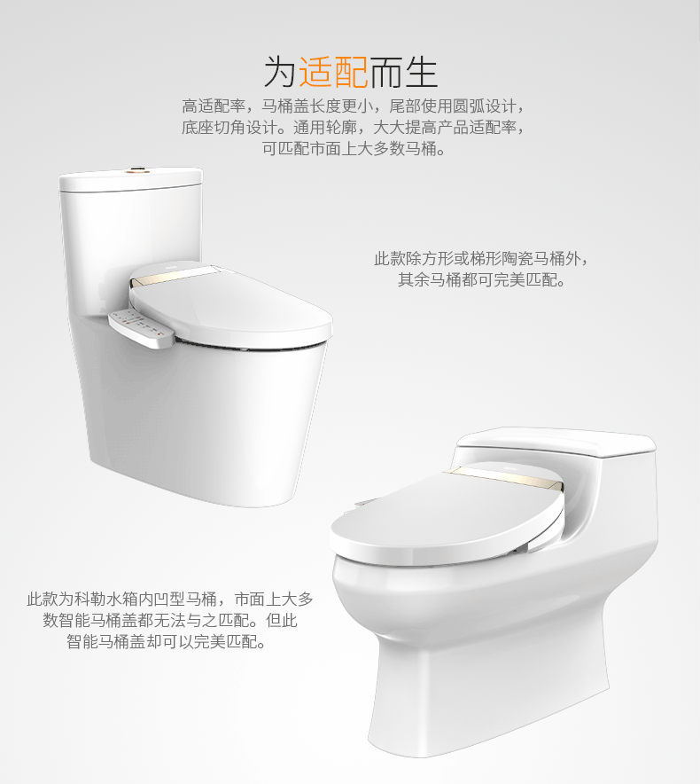 海尔(Haier）卫玺即热式智能洁身器V3-E260智能马桶盖 妇洗臀洗 水温水压调节 风温调节 抗菌座圈 座温调节