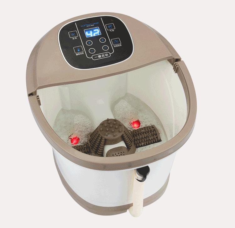 欧伦萨 足浴器足疗机泡脚桶加热泡脚盆足浴器足浴盆按摩洗脚盆电动