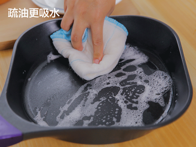 神奇抹布加大型10片8层滤网厨房清洁洗碗布吸水不毛3片装5包共15片8层