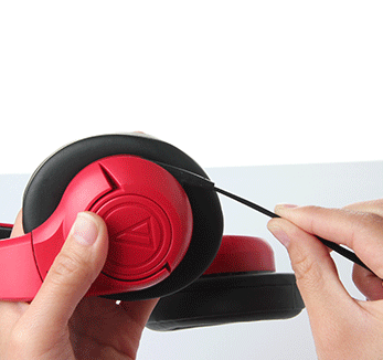 铁三角（Audio-technica） ATH-AX3 RD 头戴式耳机 红色